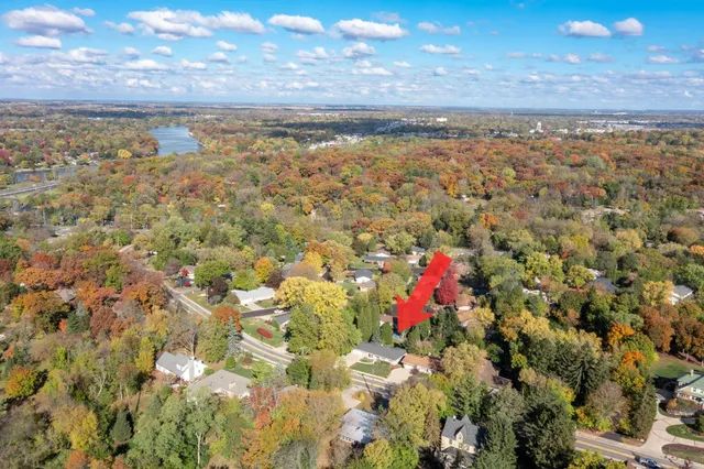 a view of city and mountain