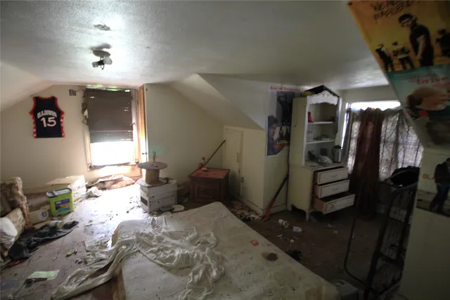 a view of a lake with a yard