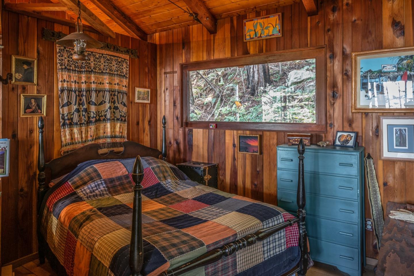 29141 Plasket Ridge Road Big Sur, CA 93920 - Photo 37 of 48 a bed sitting in front of a building