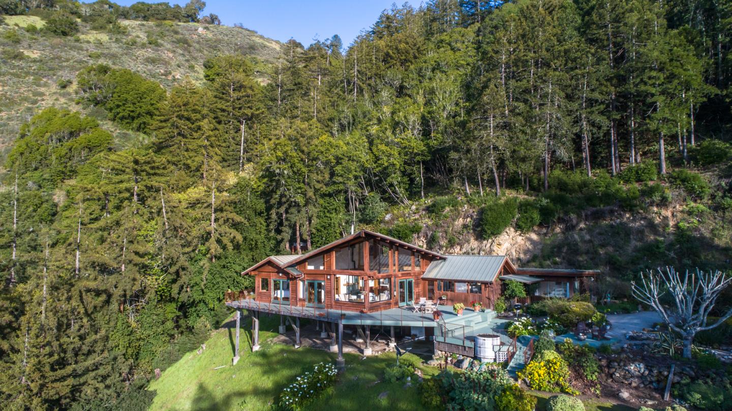 29141 Plasket Ridge Road Big Sur, CA 93920 - Photo 43 of 48 view of a house with a yard and sitting area