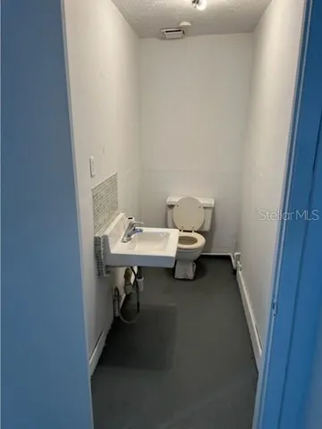 a bathroom with a sink and a toilet