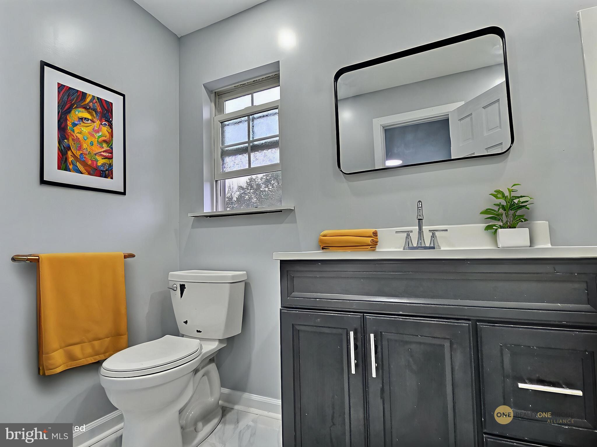 1213 Deer Run Reading, PA 19606 - Photo 21 of 42 a bathroom with a toilet a sink and mirror
