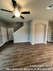 a view of a livingroom with an empty space