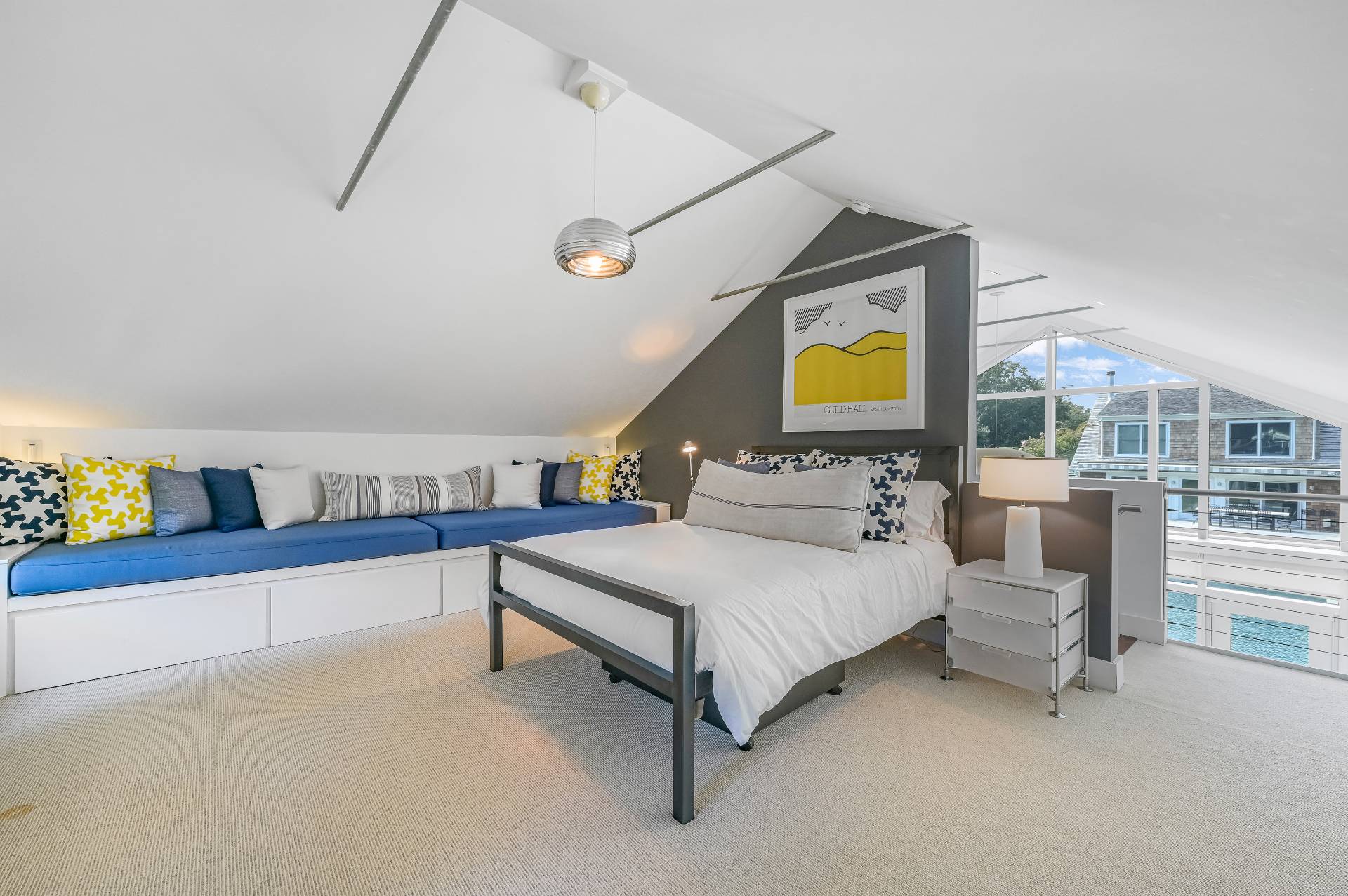 Undisclosed Address Bridgehampton, NY 11932 - Photo 32 of 35 a spacious bedroom with a bed and window