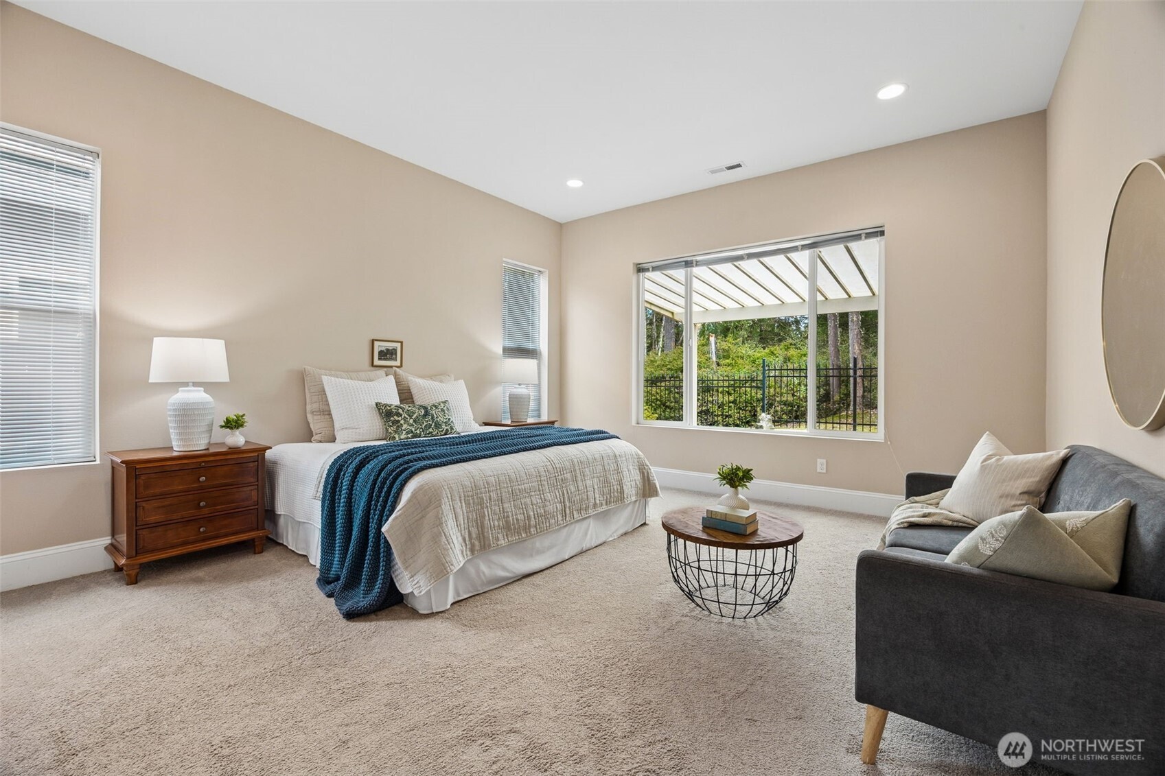 8265 Orcas Loop Northeast Lacey, WA 98516 - Photo 21 of 40 a bedroom with bed and a window