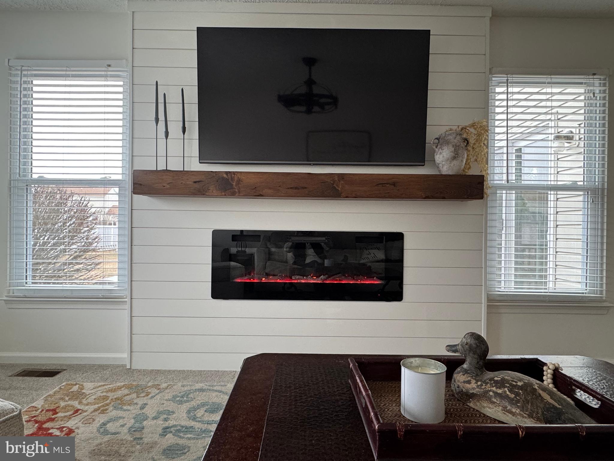 401 Piney Point Road Perryville, MD 21903 - Photo 26 of 46 ELECTRIC FIREPLACE AND SHIPLAP WALL