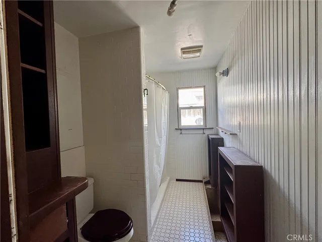 a view of hallway with stairs