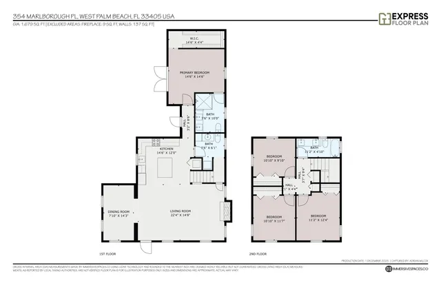 $1,995,000 | 354 Marlborough Place, West Palm Beach, FL 33405