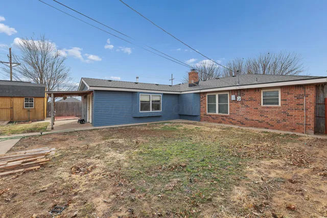 a backyard of a house