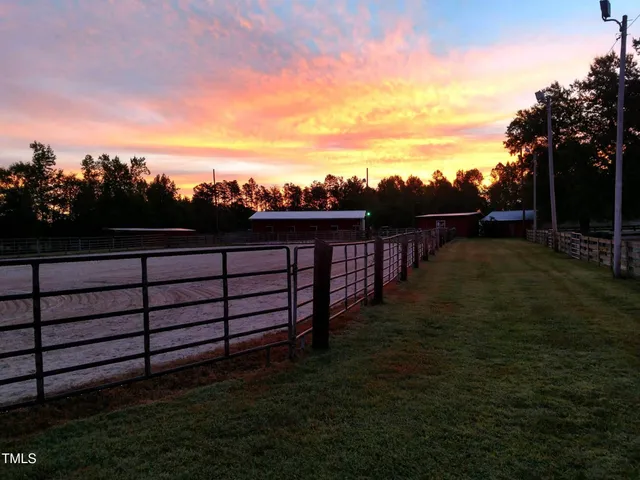 a view of a terrace with a garden