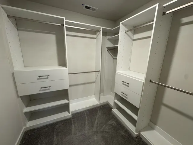 a view of walk in closet