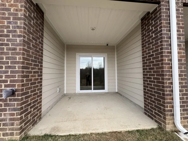 a view of a door of the house