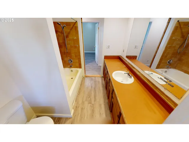 a open hall with wooden floor