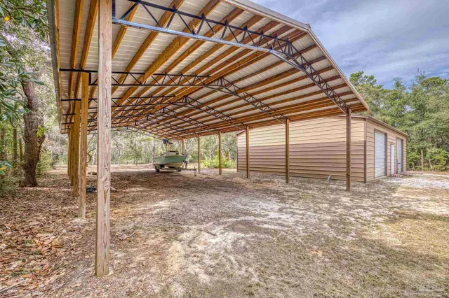a view of a outdoor space with trees