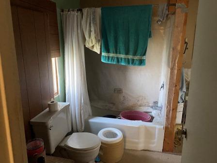 1184 Lost Nation Road Dixon, IL 61021 - Photo 7 of 14 a bathroom with a toilet and a shower curtain