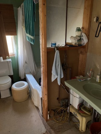 1184 Lost Nation Road Dixon, IL 61021 - Photo 9 of 14 a bathroom with a sink a toilet and a mirror