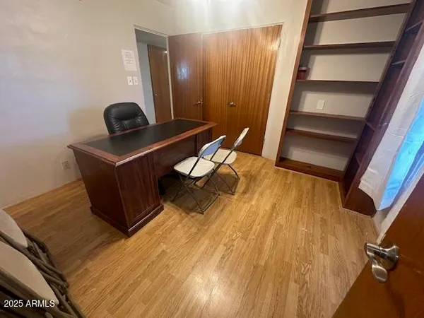 a room with wooden floor