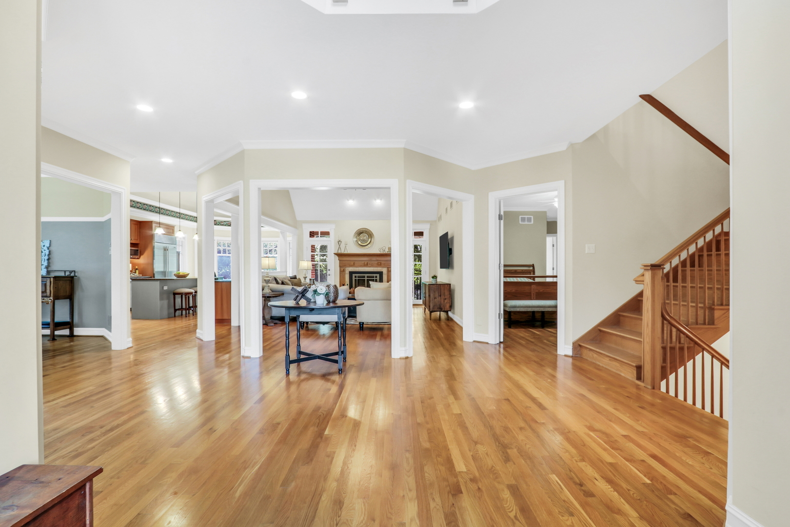 5684 Wolf Road Western Springs, IL 60558 - Photo 5 of 51 a living room with furniture and a wooden floor