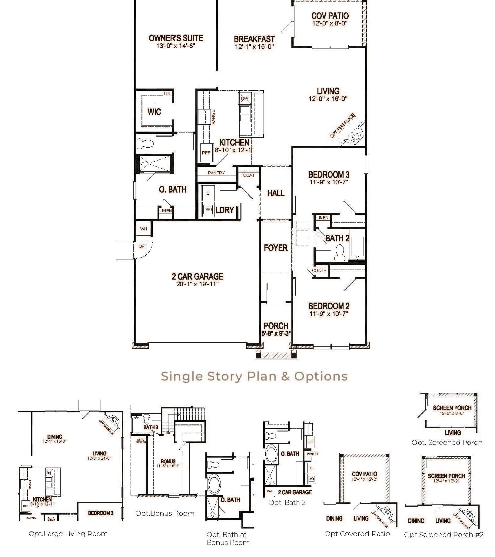 2626 Hudson Trail Conway, SC 29526 - Photo 19 of 19 View of property floor plan