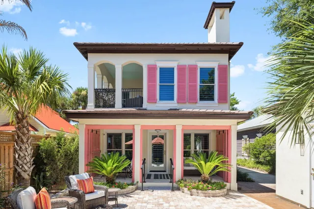 a view of staircase with a potted plant