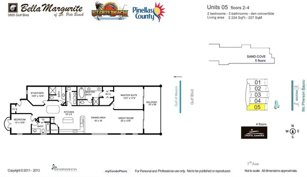 $1,100,000 | 3805 Gulf Boulevard, Unit 205, St. Pete Beach, FL 33706