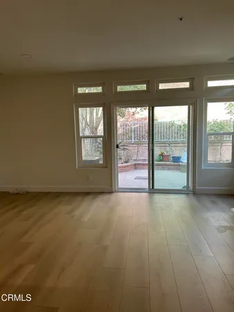 en empty room with windows