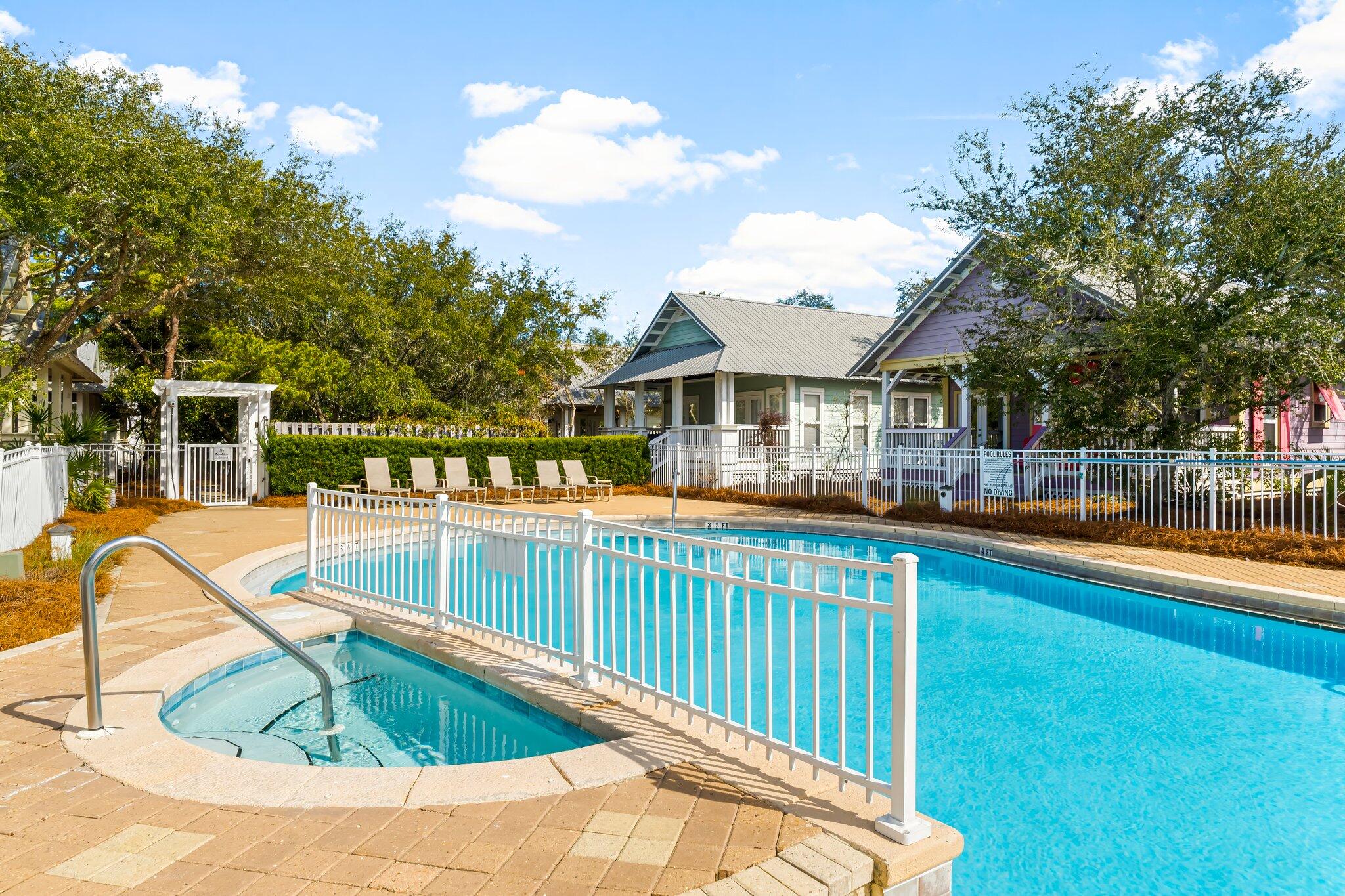 79 Cottage Way, Unit 9 Inlet Beach, FL 32461 - Photo 11 of 15 a view of a house with a swimming pool
