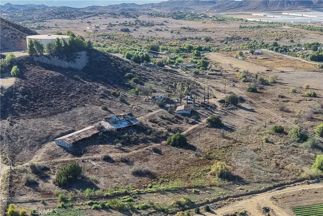 a view of a city with mountains in the background