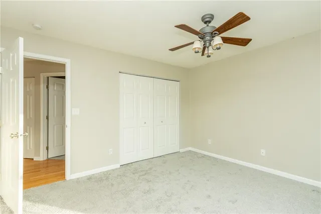 a view of an empty room