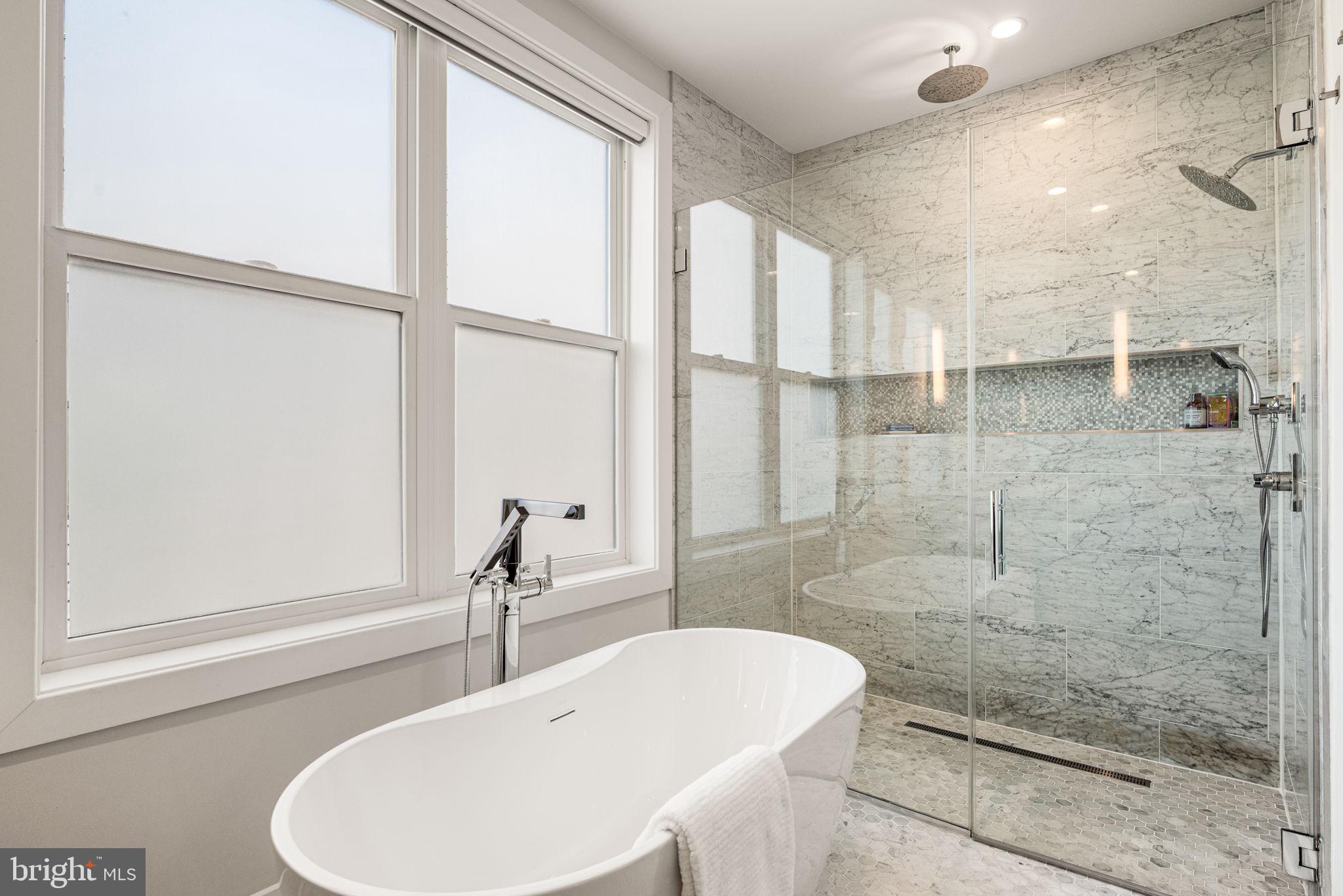 1217 Bainbridge Street Philadelphia, PA 19147 - Photo 23 of 59 Primary suite soaking tub and shower