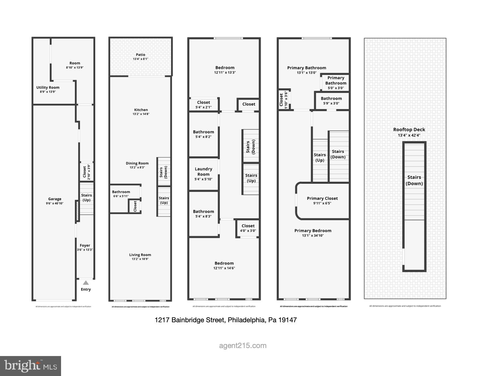 1217 Bainbridge Street Philadelphia, PA 19147 - Photo 59 of 59 Floor Plan
