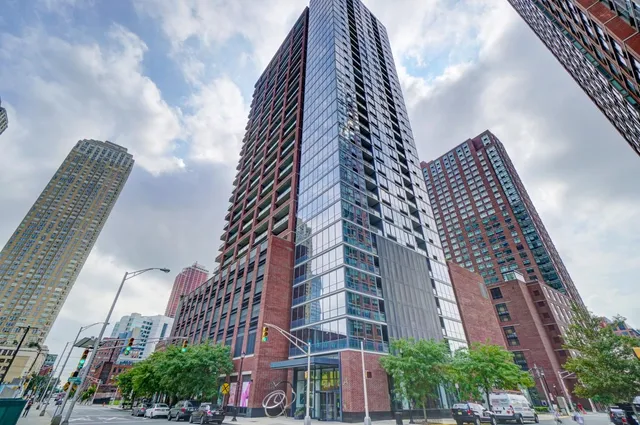 a front view of a building