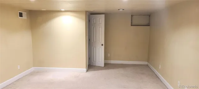 a view of an empty room