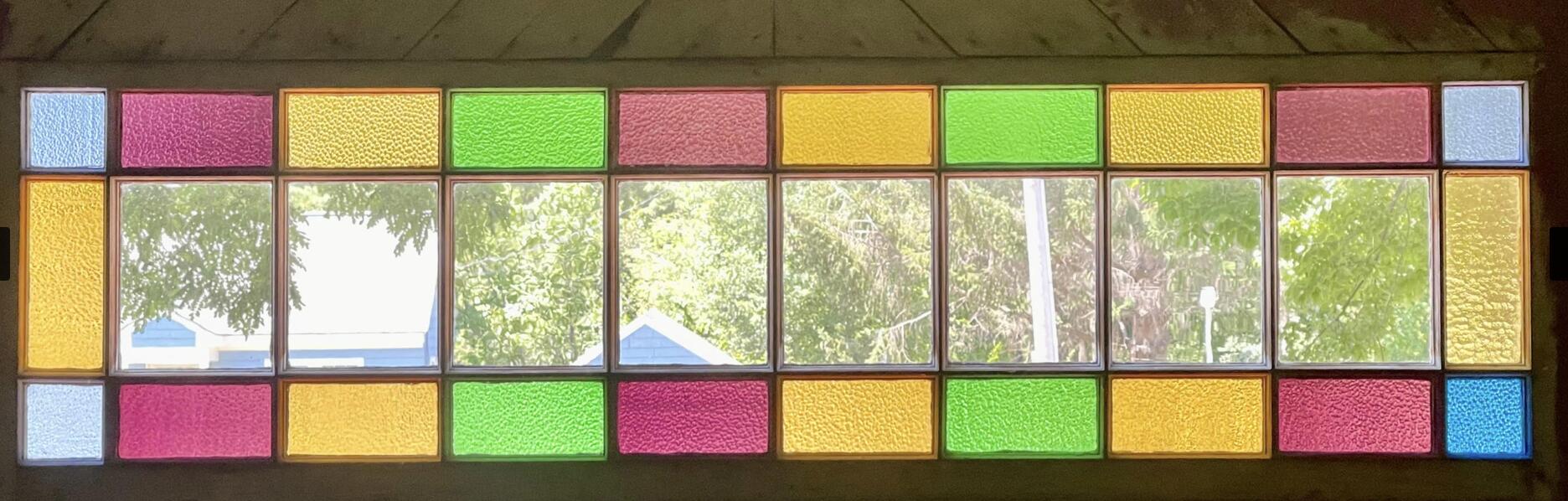 255 Main Street Cumberland, ME 04021 - Photo 40 of 41 Original Stained glass window on barn