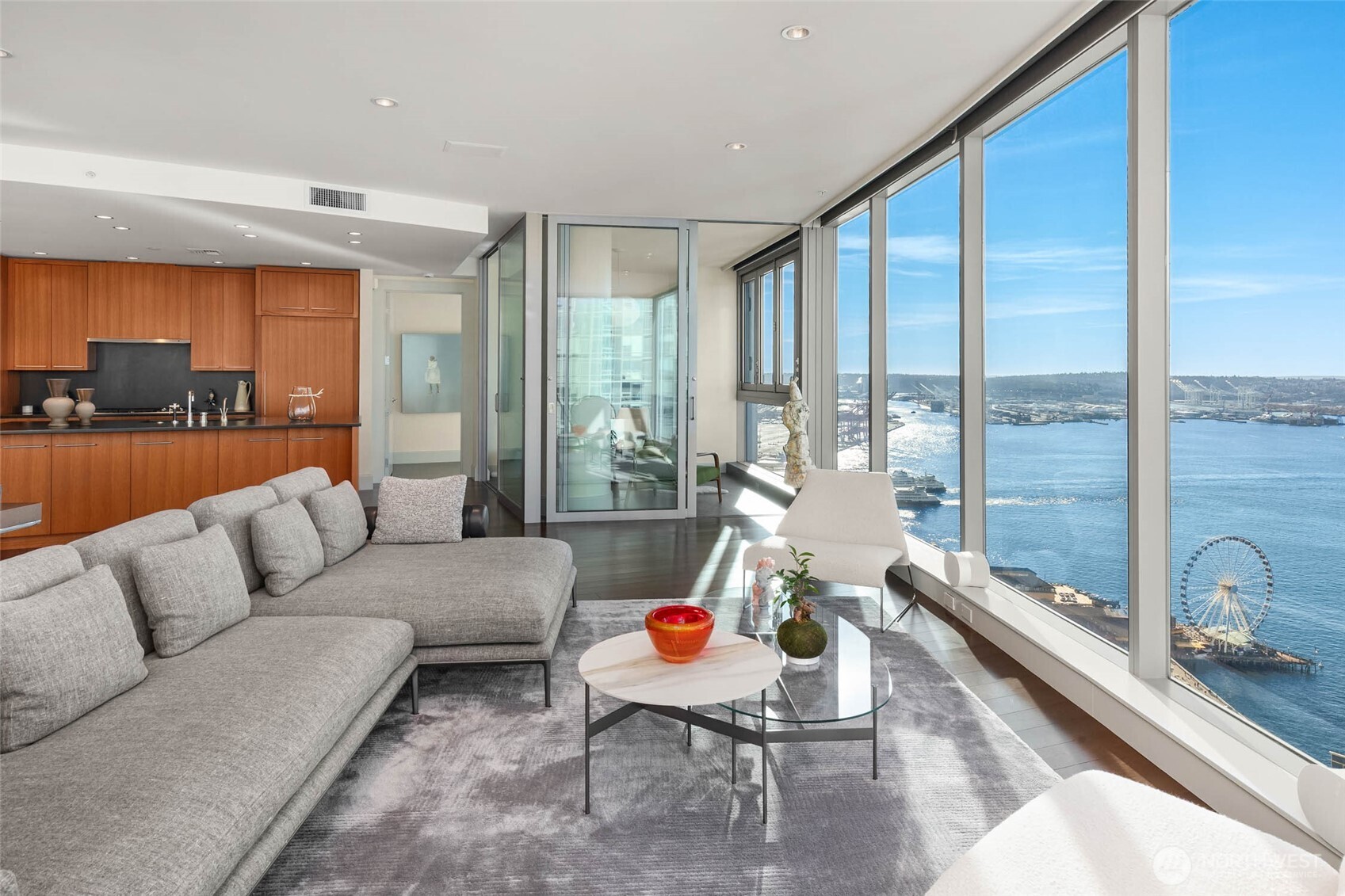 1521 2nd Avenue, Unit 3100 Seattle, WA 98101 - Photo 5 of 40 a living room with furniture and a large window