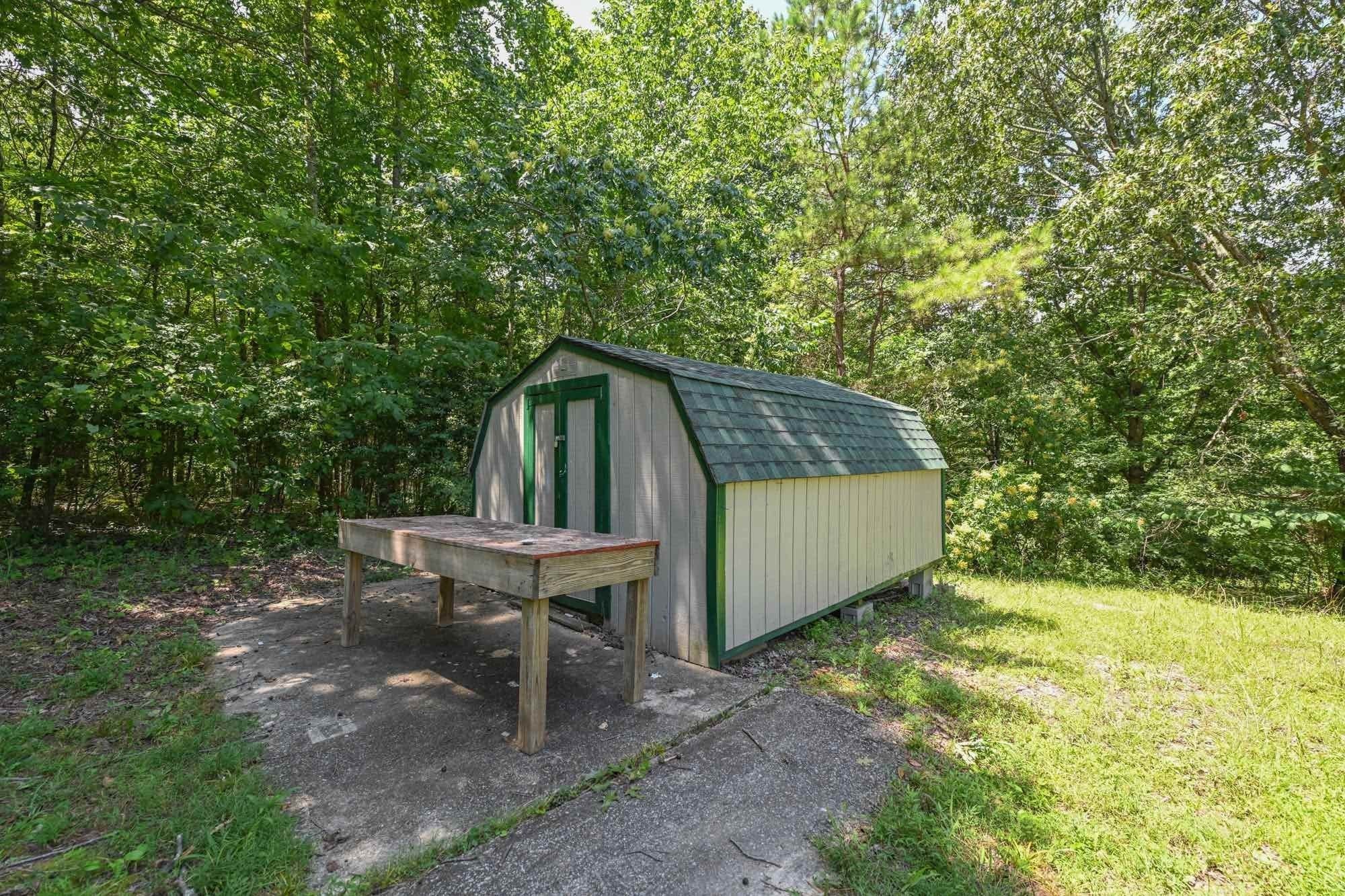 665 Hog Back Ridge Road Bethpage, TN 37022 - Photo 14 of 66 a view of a backyard with chairs and a small yard
