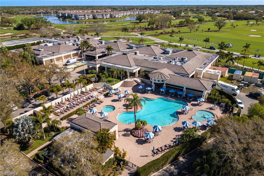 982 Fountain Run Naples, FL 34119 - Photo 38 of 44 Aerial view of a nearby body of water and a golf course