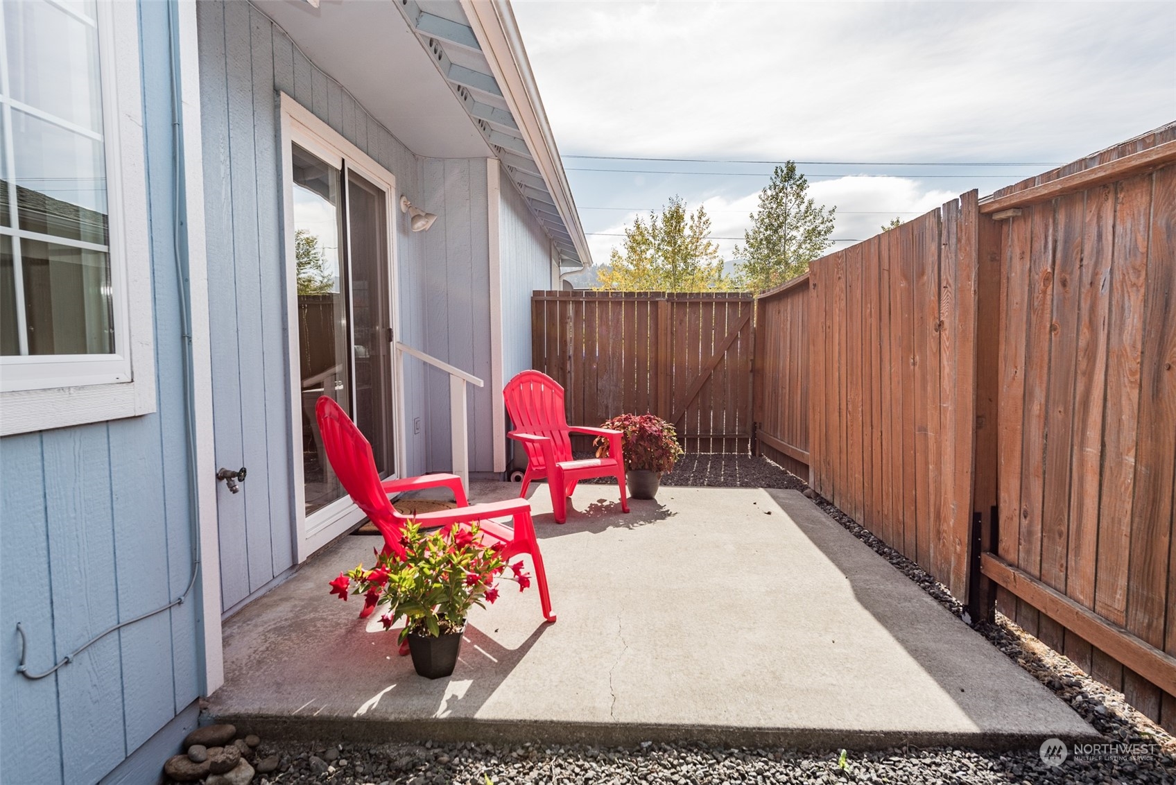 818 East Washington Place Sequim, WA 98382 - Photo 23 of 28 a view of a two chairs in patio