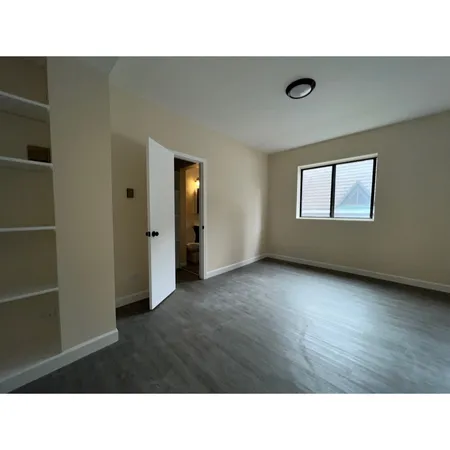 a open hall with a window