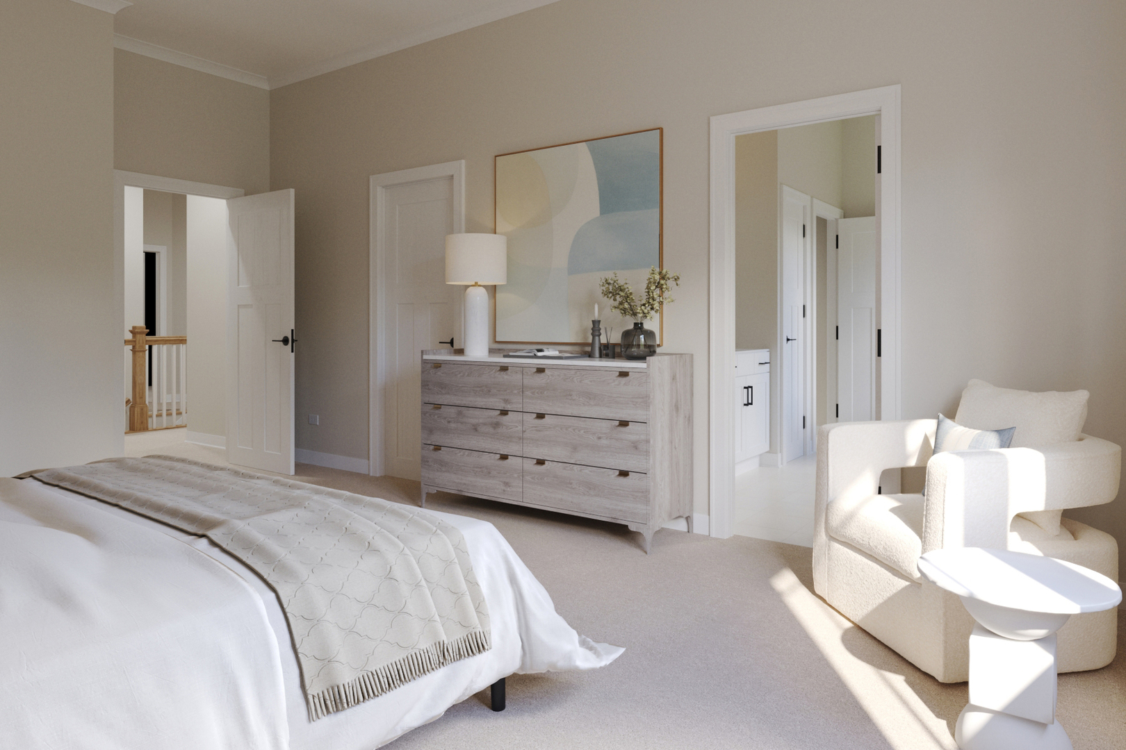 2044 Iron Ridge Lane Naperville, IL 60563 - Photo 12 of 15 a bedroom with a bed and a dresser