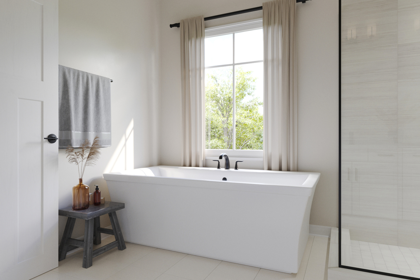 2044 Iron Ridge Lane Naperville, IL 60563 - Photo 14 of 15 a white bath tub sitting next to a window
