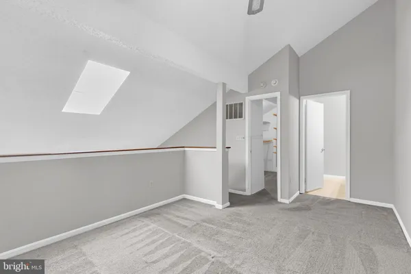 a view of an empty room
