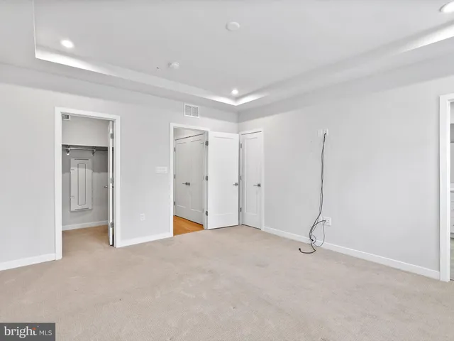 a view of a room with an empty space