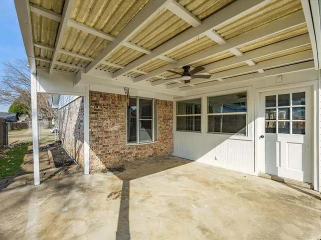 view of balcony with wooden floor