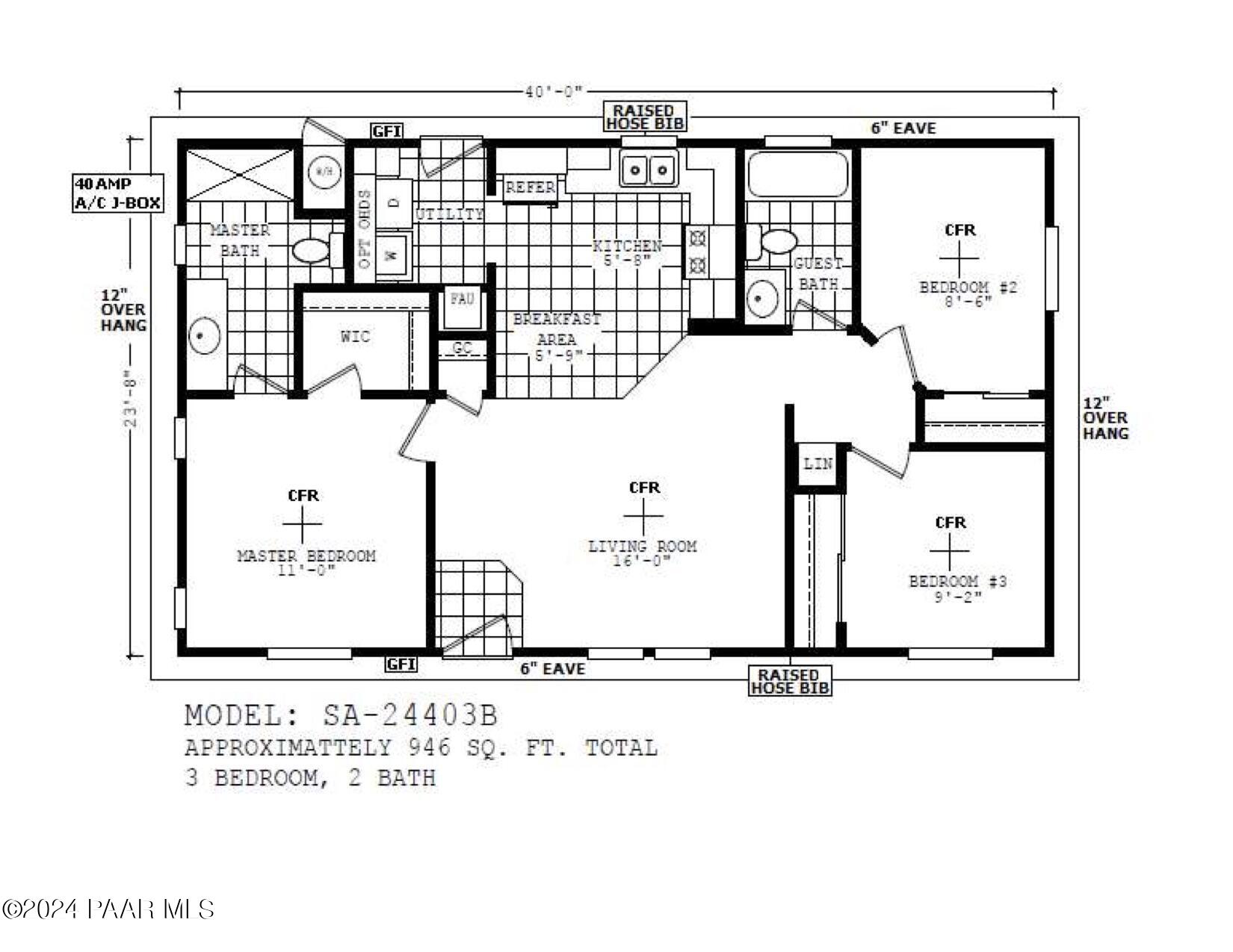 221 West Baja Road Paulden, AZ 86334 - Photo 10 of 10 Floor Plan Baja