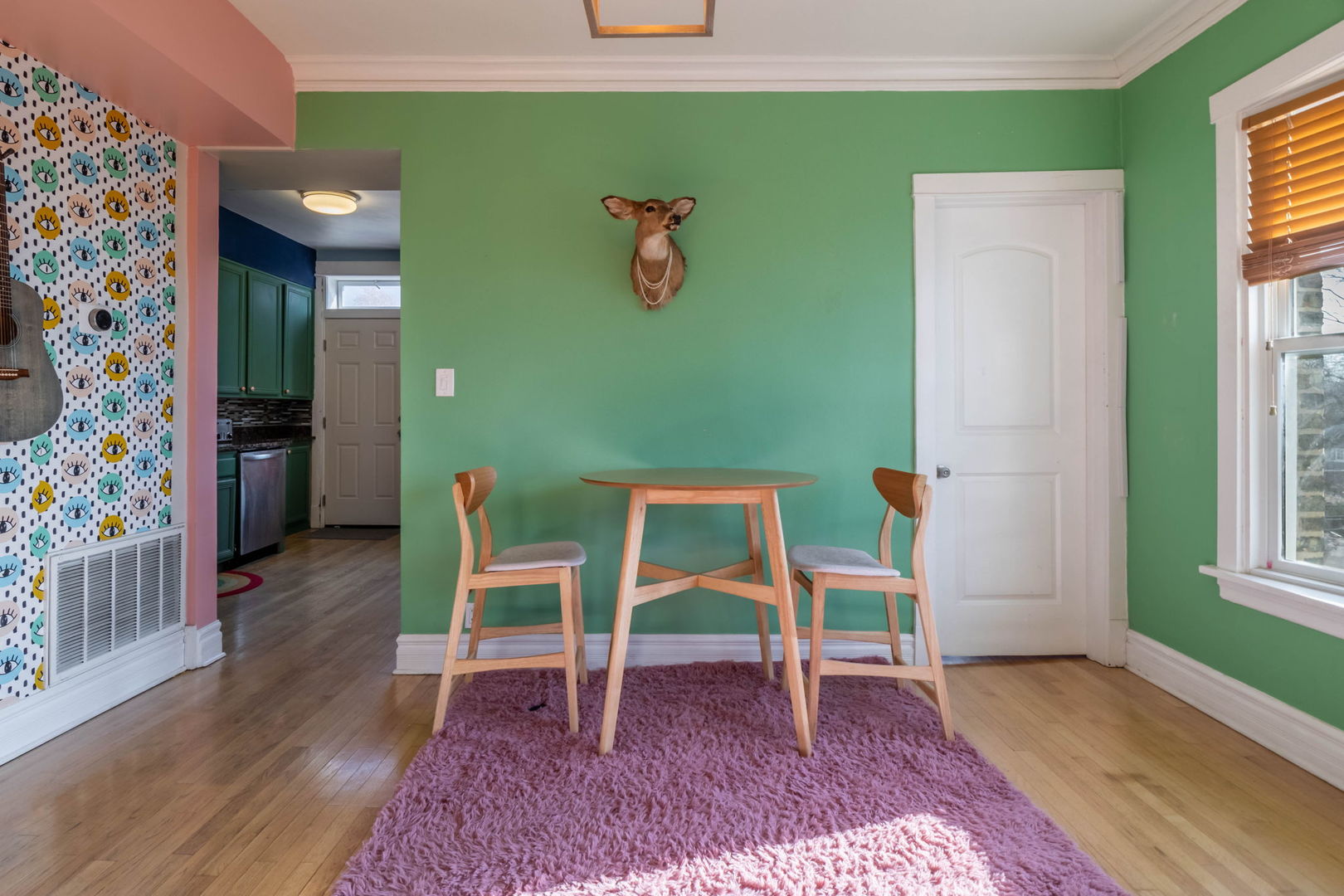 3737 North Pulaski Road, Unit 3S Chicago, IL 60641 - Photo 14 of 25 a view of room with window and wooden floor