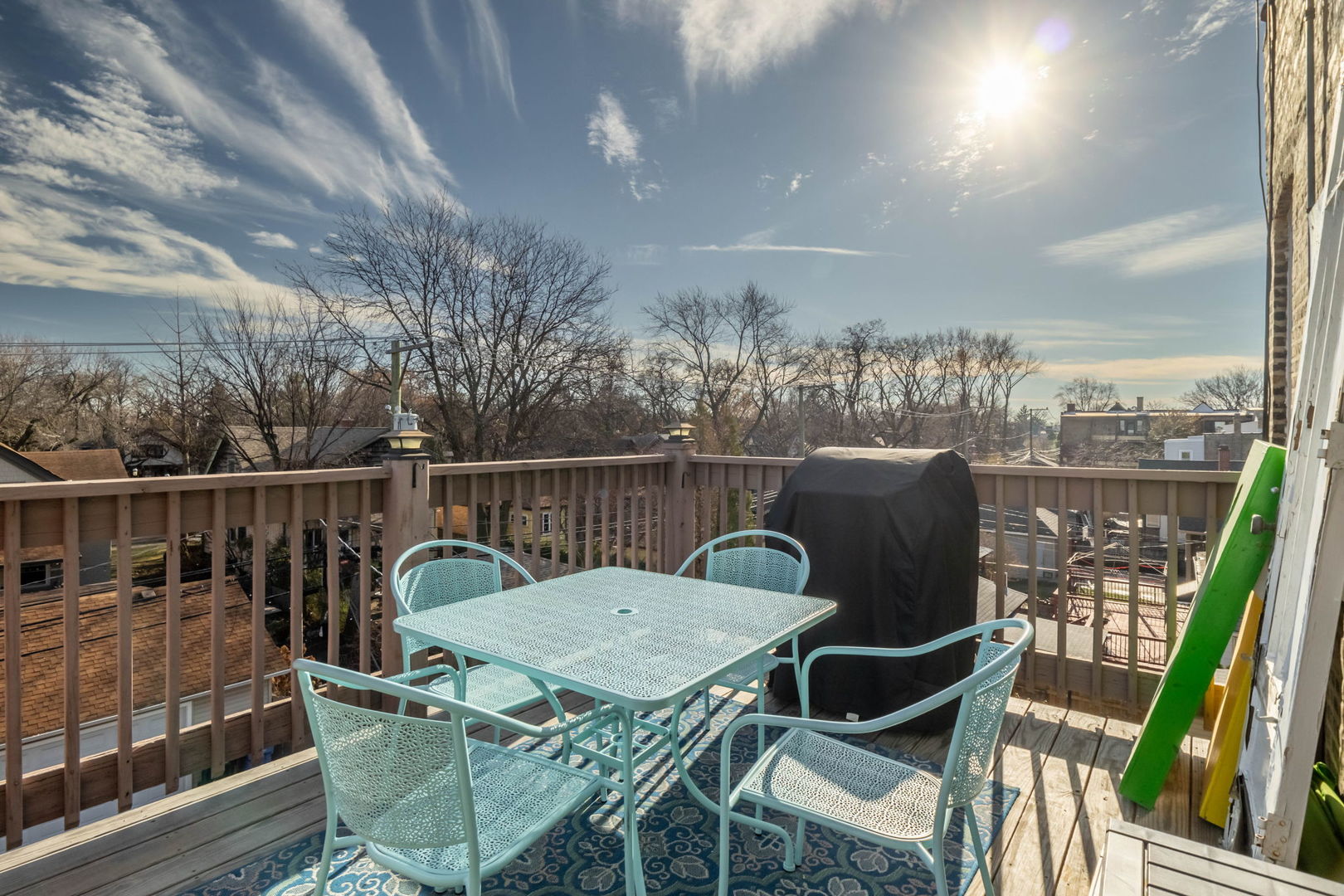 3737 North Pulaski Road, Unit 3S Chicago, IL 60641 - Photo 23 of 25 a view of a chairs and table in the balcony