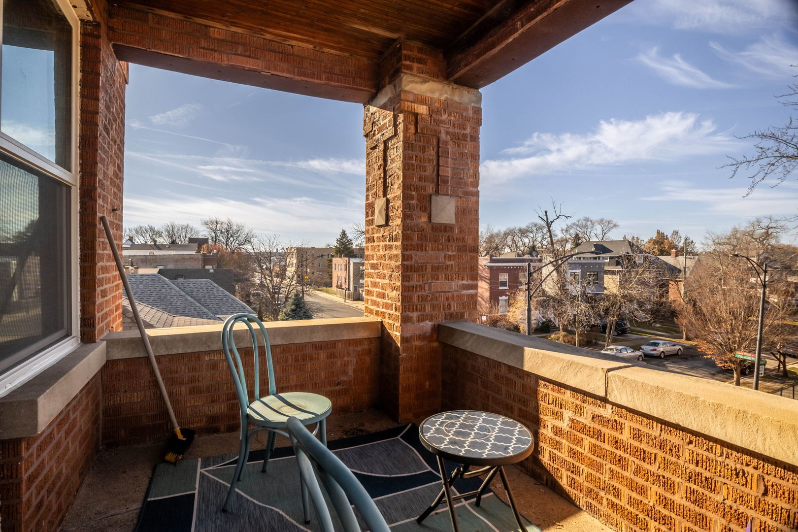3737 North Pulaski Road, Unit 3S Chicago, IL 60641 - Photo 5 of 25 a view of a balcony with table and chairs