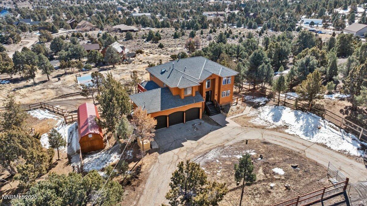2371 Enterprise Road Reno, NV 89521 - Photo 23 of 25 an aerial view of a house with a yard basket ball court and outdoor seating