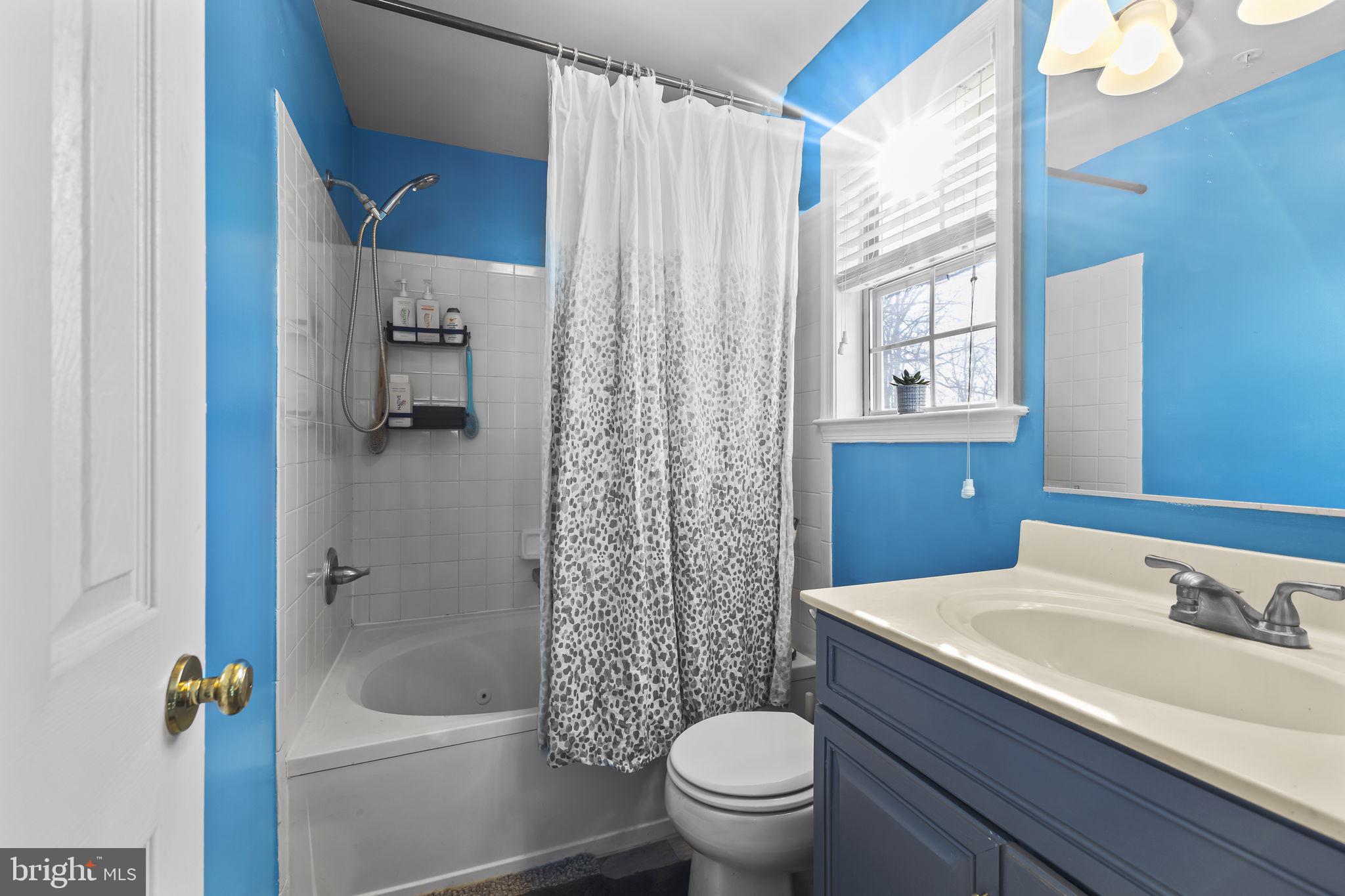 2320 Falls Gable Lane, Unit B Baltimore, MD 21209 - Photo 19 of 26 a bathroom with a sink a toilet and shower